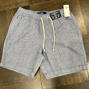 💙 NWT HOLLISTER LINEN BLEND JOGGER SHORTS 7"